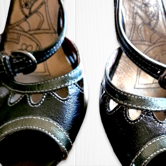 Y2K Women's heels Open Toe Shoe Size 7.5 Y2K Vintage - Picture 2 of 9